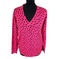 Marks & Spencer Pink M&S Collection Pink Jumper Polka Dot Soft Touch Women's UK Size M