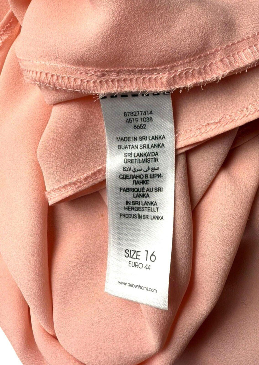 Principles by Ben De Lisi Blouse Top Women's UK Size 16 3/4 Sleeve Pale Pink