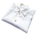 Yesterdays Mens Shirt Cream Ivory Short Sleeve Button Up Smart Casual 15" Collar