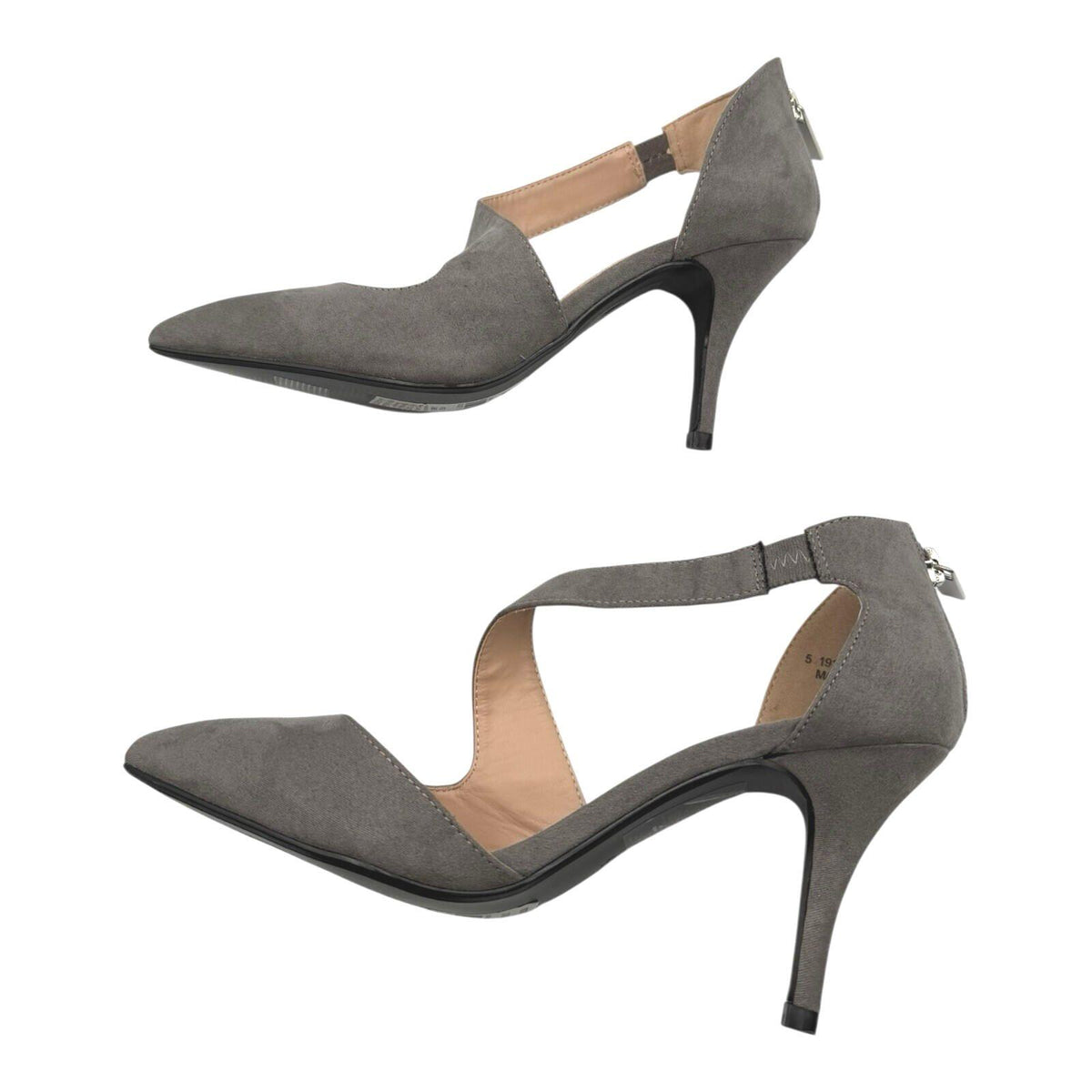 Dorothy Perkins Suede Stiletto Shoes Women's UK Size 5 Pointed Toe Twisted Strap