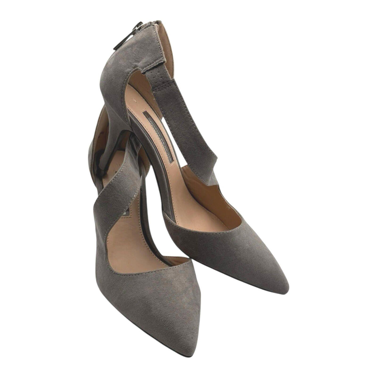 Dorothy Perkins Suede Stiletto Shoes Women's UK Size 5 Pointed Toe Twisted Strap