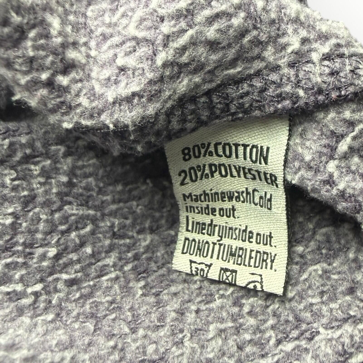 Super Dry Hoodie Women's UK Size S Logo Print Fleece Lined Jersey Purple