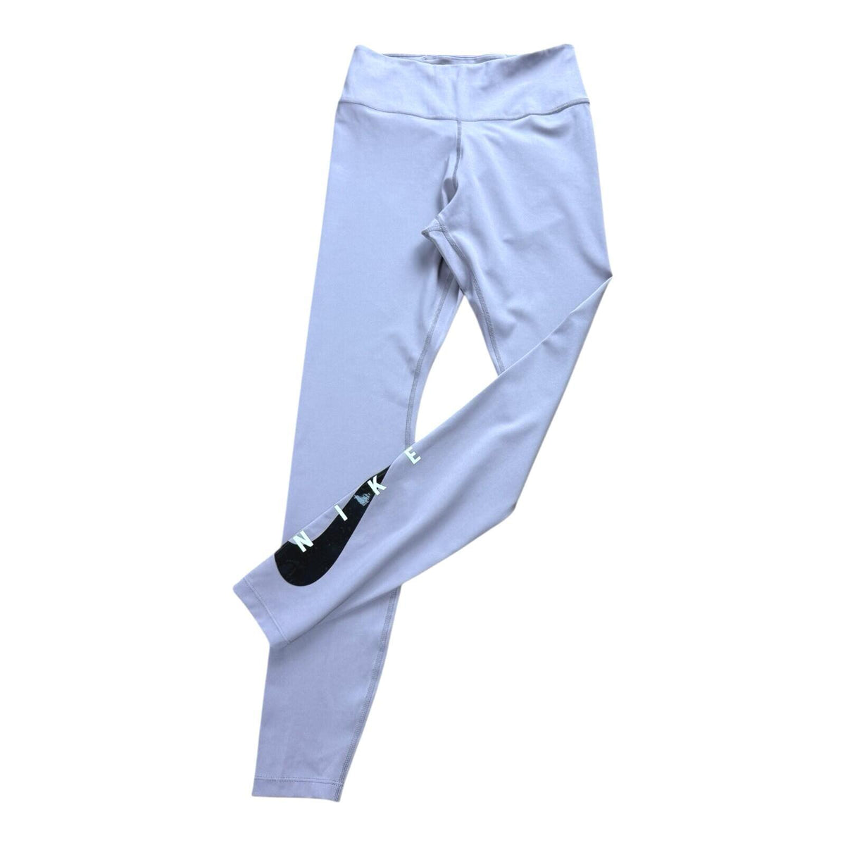 Nike Dri Fit Leggings Women's UK Size S Stretch Leg Logo High Waist