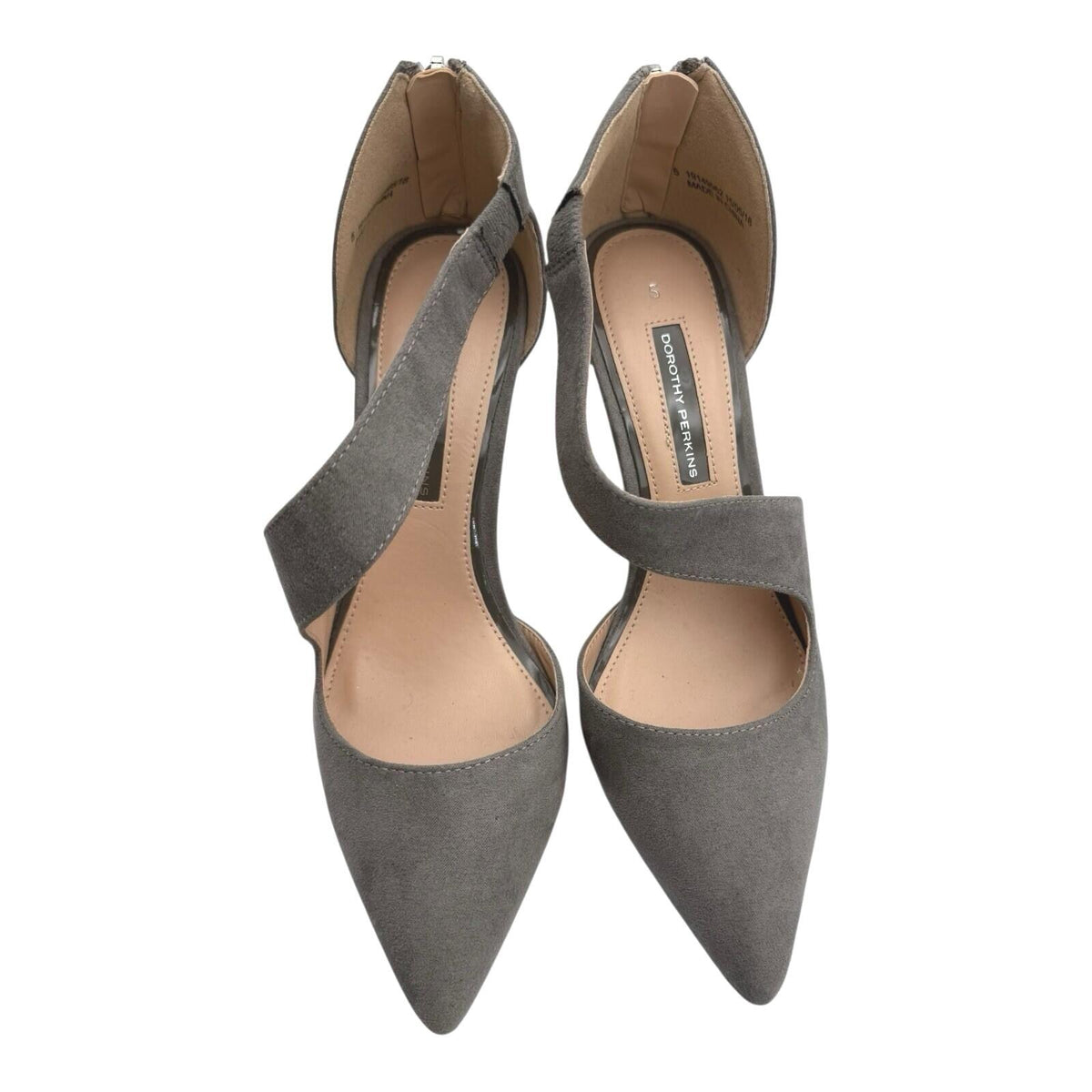 Dorothy Perkins Suede Stiletto Shoes Women's UK Size 5 Pointed Toe Twisted Strap